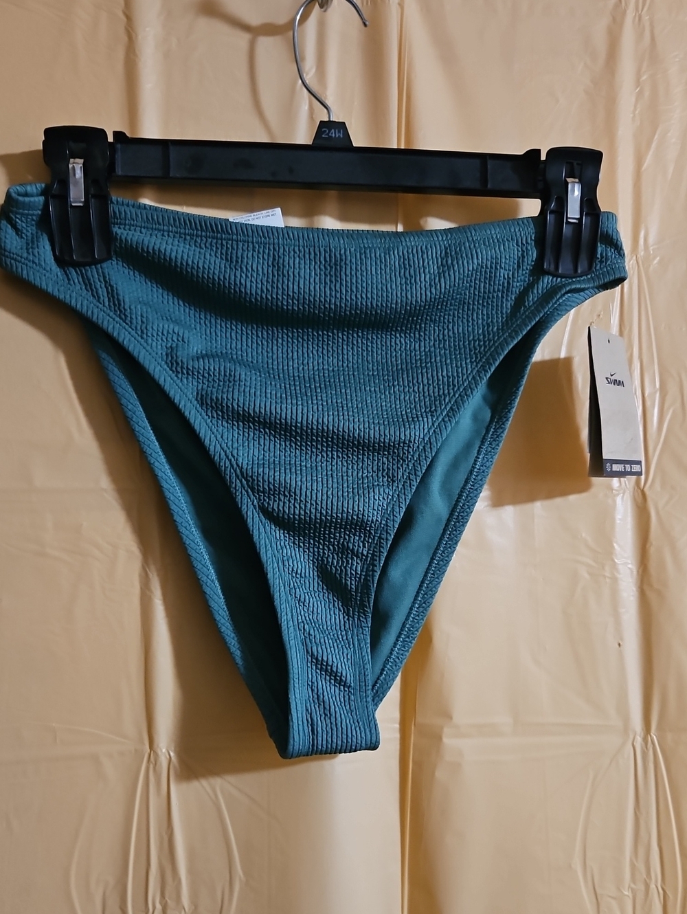 Nike Swoosh Womens Green Elevated Essential High Waist Swim Bottoms: NWT: XL